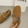 Mismo estilo Sanxi ~ Zapatos Boken todo incluido para mujer 2023 nuevos zapatos Boken de pesca de un solo color slip-on retro de algodón