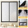 Cortinas de Invierno de Algodón con Grafeno para el Hogar Protección contra el Frío Sin Taladro Cremallera Auto-Instalables Sello Hermético Aislantes Térmicos Espesos