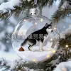 Navidad Gato Nuevo Lindo Transfronterizo Vidrio Acrílico 2D Serie de Adornos Navideños