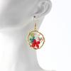 Explosión transfronteriza de hiedra, textura de lujo ligero, aretes de flor seca, creativos, flor real, regalo de flor real, flor eterna, aretes de resina
