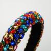 Diademas Europeas y Americanas Transfronterizas para Mujer Nuevo Diademas de Industria Pesada Elementos de Carnaval Diamante Completo Esponja Ala Ancha Accesorios para el Cabello Barrocos