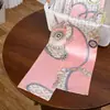 Bufanda Pequeña de Estilo Nuevo, Bufanda de Seda Estrecha Larga Estampada, Bufanda Decorativa Geométrica de Bloques de Color, Cinta de Esquina Plana, Lazo para el Cabello, Bufanda