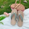 Chanclas mujer verano ropa exterior Chica Vacaciones Clip Corazón Sandalias Planas de Playa ins moda 1922gzrzt