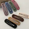 Presilha de Cabelo Minimalista da Moda em Cor Sólida para o Verão, Presilha BB, Presilha Lateral para Cabelo Solto, Acessório de Cabelo Feminino, Piranha de Cabelo Estilo Coreano para Franja