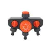 Divisor de Grifo con una Entrada y Tres Salidas, Dispositivo Automático Temporizado para Riego de Flores con Válvula Independiente, Temporizador para Maquinaria de Jardinería