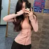 Jaqueta Lulu Gola Alta Original Define Zíper Dourado Roupa de Yoga Roupa Fitness Manga Longa Jaqueta Esportiva Exportação