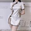 Huan lapela sexy roupa íntima sexy uniforme tentação fivela antiga cheongsam plus size terno atacado uma geração de cabelo