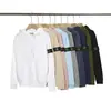 Sudadera con capucha de forro polar básica, unisex, con insignia micro de logo pequeño clásico de Stone, auténtica, transfronteriza, prenda de abrigo