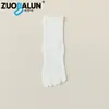Calcetines Zobaren de Algodón de Xinjiang de Cinco Dedos para Mujer, Calcetines de Media Pantorrilla, Algodón Puro, Antibacterianos, Resistentes al Olor, Dedos Separados, Deportivos Largos, Venta al por Mayor para Mujer