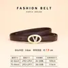 Cinturón de Cuero en Forma de V Cinturón para Mujer Versátil Decorativo de Negocios Gama Alta Cinturón para Jeans Cinturón de Moda Transfronterizo