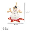 Pendientes de Aleación con Colgante de Papá Noel de Dibujos Animados Populares de Amazon Colgante DIY Muñeco de Nieve Accesorios de Joyería Navideña