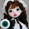 Ojos BJD Ojos de Vidrio Verdes Espirales 3468 Puntos Ojos de Muñeca 10mm 12mm 14mm 16mm Iris Pequeño-Jg06 Sin