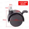 Ruedas de fábrica 1 pulgada 1.5 pulgadas 2 pulgadas ruedas de tornillo para muebles ruedas de plástico PP estante rueda universal móvil