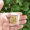Oro Puro 999 Pegatina de Oro para Teléfono 2mg Paz y Alegría Dios de la Riqueza con Adhesivo Trasero Pequeño Regalo para Atraer Tráfico Fabricante Mayorista