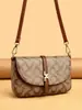 Bolso de mujer transfronterizo 2026 modelo nuevo para madres de mediana edad, bolso de hombro cruzado estampado casual, bolso de mano pequeño vintage