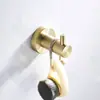Acero Inoxidable 304 Dorado Cepillado Anillo Portatoallas de Baño Estante de Almacenamiento para Toallas de Baño Portarrollos de Papel Higiénico para Baño Gancho para Ropa