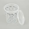 Taza medidora de plástico con escala desechable desechable desechable taza para mezclar pintura con tapa sellada pintura para automóviles muebles mezcla taza de mezcla