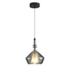 Lámpara colgante pequeña de cristal retorcido de lujo moderno, estilo nórdico para comedor, barra de bar, candelabro de una cabeza para ambiente de dormitorio, pasillo y recibidor