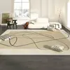 Tapete de sala de estar simples, veludo cristalino, resistente à sujeira, fácil de cuidar, cobertor de sofá, casa simples, quarto, loja completa, tapete antiderrapante