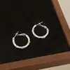 Plata Exagerado Círculo Grande Plata Rota Hebilla de Oreja Aro de Oreja Nuevo Famoso de Internet Explosiones Único Gama Alta Nicho Pendientes Elegantes