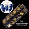 Accesorios para Uñas Pequeños Diamantes de Imitación Acrílicos Irregulares de Dorso Plano Cuentas Metálicas Lentejuelas Perlas de Nácar Diamantes de Imitación de Pan de Oro