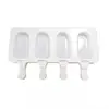 Molde de Silicone para Sorvete DIY Quatro ou Oito Sorvetes Modelo de Sorvete Verão Sorvete Caseiro Molde de Silicone