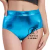 Shorts Metálicos de Cintura Alta Levanta Glúteos para Mujer Brillantes Sexys para Festival de Baile Carnaval