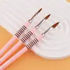 Pluma de Uñas para Tallado de Cristal con Mango Metálico de 8 Anillos Transfronteriza, Pluma de Cristal para Extensiones de Tallado Tridimensional Gradiente de 8 Anillos