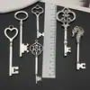 1 Pieza de Aleación de Plata Antigua Estilo Vintage Scepter con Forma de Corazón Colgante Llave Accesorio para Collar DIY