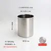 Copo de Aço Inoxidável 304, Copo de Água, Pote de Chá Sem Alça, 0,1kg Mini Copo Pequeno de Meio Quilo com Fundo Plano
