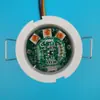 Interruptor de inducción de microondas empotrado pequeño Mini interruptor LED inteligente con retardo automático de tres líneas del fabricante en stock
