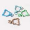 Clips de Resorte Coloridos, Anillas Abiertas Redondas, Anillas de Resorte de Oso, Accesorios para Llaveros DIY, Anillas de Conexión de Aleación