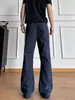 Pantalones casuales de trabajo retro estilo americano lavados y plisados, nueva colección de otoño, marca de alta costura de moda, pierna recta, corte holgado, pantalones largos de pierna ancha para hombre