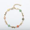 Pulsera Delfín Crisantemo Gota de Color Flor de Aceite Margarita Mezcla y Combina Chapado en Oro de 18k Estilo Ins Joyería Personalizada
