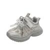 Zapatillas Dad para Niña con Lazo de Perlas 2026 Primavera y Otoño Nuevas Zapatillas de Malla de Moda Infantil Zapatillas Deportivas para Estudiante