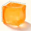 Artículo Caliente de Douyin Cubo de Hielo Caramelo de Malta Juguete para Apretar Juguete de Descompresión Calabaza de Halloween Cabeza de Calabaza Artefacto de Descompresión Artefacto para Apretar