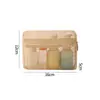 Bolsa de Cosméticos de Malla Tridimensional de Aspecto Elegante para Mujer, Bolsa de Tocador de Malla Portátil para Viaje, Bolsa de Almacenamiento Transparente para Artículos Varios