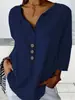 2026 Nueva Camisa Casual de Botones para Mujer de Color Sólido con Cuello Festoneado, Venta Caliente en Amazon, Sitio Independiente Transfronterizo Temu