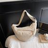 Bolsa de Ombro Leve Casual Estilo Dumpling Estilo Japonês Versátil Bolsa Transversal Mochila para Estudante Universitária Roupas de Aula Trabalho