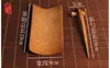 Venta al por mayor de fábrica clip para té de bambú carbonizado aguja de té seis caballeros de la ceremonia del té cero con juego de té de tres piezas carbonizado