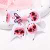 Novo Prendedor de Cabelo com Laço Estampado para Crianças Amazon Acessórios de Cabelo Coloridos Presilhas Laterais para Franja 4895