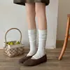 Vibe relaxada estilo coreano~ Meias básicas versáteis estilo Miu para outono e inverno, meias de tornozelo inspiradas em balé