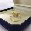 Anillo de configuración de perlas DIY de moda para mujer, anillo abierto con diseño de mariposa pintada, accesorios de joyería, suministro al por mayor