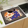Mantel Individual para Comedor, Tapete Drenante para Encimera de Cocina, Fregadero, Vajilla, Tapete Absorbente de Secado Rápido para Escritorio, Aislante Térmico Doméstico, Antideslizante y Antiescaldaduras