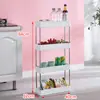 Soporta Dropshipping, Envío Gratuito Transfronterizo, Estante de Almacenamiento de Múltiples Niveles, Carrito, Estante de Almacenamiento para Espacios Pequeños, Estante de Almacenamiento de Cocina de Múltiples Niveles