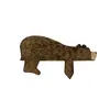 Transfronteiriço Novo Produto Animal Urso Marrom Porta de Quarto Topo Decoração de Madeira Casa Criativa Moldura de Porta Ornamentos Decorativos Atacado