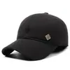 Chapéu Novo Masculino Outono e Inverno Quente Boné de Aba Média Idade e Idosos Proteção de Orelha de Inverno Boné de Beisebol Chapéu de Veludo Algodão para Exterior