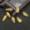 Accesorios para el cabello con forma de horquilla de cristal con agujero recto y cuentas colgantes antiguas hechas a mano