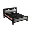 Cama de Hierro Forjado Estilo Europeo para Uso Doméstico Cama Doble Simple Moderna Cama de Hierro Silenciosa Marco de Hierro Engrosado Reforzado Cama Individual para Habitaciones de Alquiler