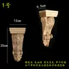Madera maciza madera europea calcomanía de talla de madera pilar capitel viga soporte pared de fondo armario gabinete pasillo apertura mate cabeza de flor decorativa ménsula